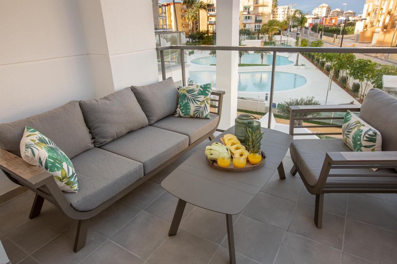 Sunny Apartment In Denia With Outdoor Swimming Pool And Garage Parking Place Included, 300M From The Sandy Beach Экстерьер фото